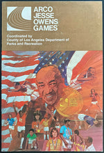 Load image into Gallery viewer, 1978 Jesse Owens Autographed Signed Program Cover + Schedule + Tickets JSA LOA