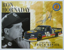 Load image into Gallery viewer, 1998 Ron Hornaday Autographed Team Promo Photo - NASCAR Truck Series Champion