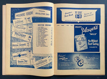 Load image into Gallery viewer, 1954 Montreal Forum NHL Hockey Program Canadiens vs Boston Bruins Vintage