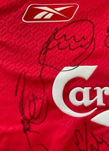 Load image into Gallery viewer, 2004-05 Premier League Liverpool Team Signed Autographed Soccer Jersey LOA