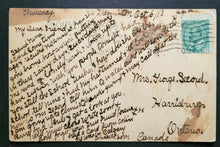 Load image into Gallery viewer, 1900's Hockey Scene Post Card Highfield School Hamilton Ontario Vintage