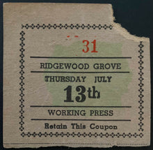 Load image into Gallery viewer, 1950 Ridgewood Grove Arena New York Wrestling Ticket Vintage Press Roland Meeker