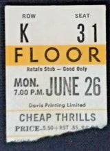 Load image into Gallery viewer, 1972 Humble Pie Johnny Winter Concert Toronto Maple Leaf Gardens Ticket Stub Vtg