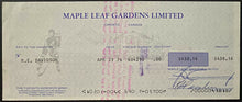 Load image into Gallery viewer, 1976 Maple Leaf Gardens Bob Davidson Signed Cheque Autographed Check NHL Hockey