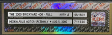 Load image into Gallery viewer, 2000 Vintage NASCAR Brickyard 400 Full Race Ticket Authenticated Bobby Labonte