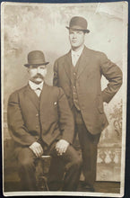 Load image into Gallery viewer, Early 1900's Post Card 2 Gentlemen Alexandra Studios Unposted Vintage