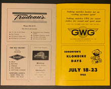 Load image into Gallery viewer, 1966 Edmonton Nuggets Senior Hockey NHL Oldtimers Program Signed x16 Autographs