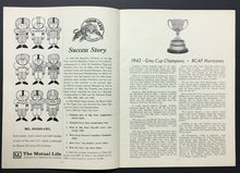 Load image into Gallery viewer, 1964 CFL Football Program Ottawa Rough Riders vs Hamilton Tiger-Cats Unscored