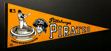 Load image into Gallery viewer, 1970's Three Rivers Stadium MLB Pittsburgh Pirates Baseball Pennant Full Size