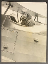 Load image into Gallery viewer, 1928 Charles Lindbergh Vintage 1 Photo In Cockpit Flight Of Medication Quebec