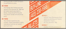 Load image into Gallery viewer, 1988 Calgary Olympics Vintage Ticket Brochure Winter Games Canada Sports