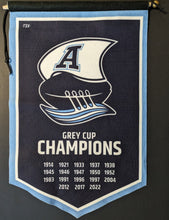 Load image into Gallery viewer, Toronto Argonauts Felt Grey Cup Championship Banner Hanging Pennant CFL