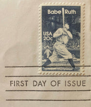 Load image into Gallery viewer, 1983 Vintage MLB Baseball 50th All-Star Game Babe Ruth First Day Cover + Stamp