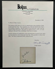 Load image into Gallery viewer, John Lennon + Yoko Ono Signed Autographed Book Grapefruit Original Authentic PSA