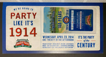 Load image into Gallery viewer, 2014 MLB Chicago Cubs Full Season Ticket Book 100th Anniversary Wrigley Field
