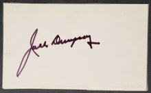 Load image into Gallery viewer, Boxing Great Jack Dempsey Autographed Index Card + Biography Vintage Boxing