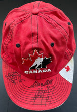 Load image into Gallery viewer, Team Canada Autographed Adjustable Hat Signed Paul Coffey Steve Shutt Ron Ellis