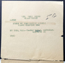 Load image into Gallery viewer, 1941 Charley Keller Type 1 Black & White Photo New York Yankees MLB Baseball VTG