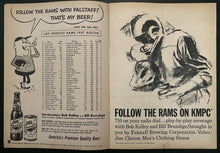 Load image into Gallery viewer, 1957 Vintage NFL Football Program Los Angeles Rams San Francisco 49ers Coliseum