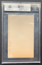 Load image into Gallery viewer, Chuck Rayner Autographed Signed Index Card Beckett Slabbed Authenticated NHL