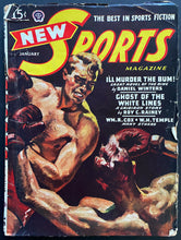 Load image into Gallery viewer, January 1947 New Sports Pulp Magazine Vintage Boxing Stories Novel Of The Ring