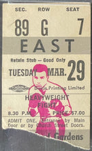 Load image into Gallery viewer, 1966 Muhammad Ali + Chuvalo Maple Leaf Gardens Fight Lot PSA Ticket + Photo +