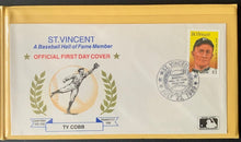 Load image into Gallery viewer, 1939 Babe Ruth Lou Gehrig Ty Cobb Joe DiMaggio First Day Covers St. Vincent MLB