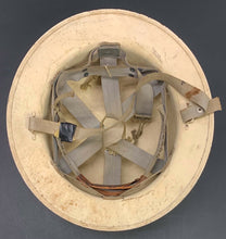 Load image into Gallery viewer, WWII Civil Defense Messenger Helmet Complete Liner & Chinstrap USA Military