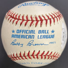 Load image into Gallery viewer, Ozzie Smith Autographed American League Rawlings Baseball Cardinals Padres JSA