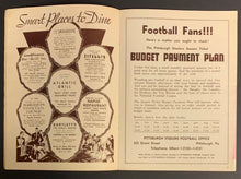 Load image into Gallery viewer, 1949 Forbes Field NFL Football Program Pittsburgh Steelers vs New York Bulldogs