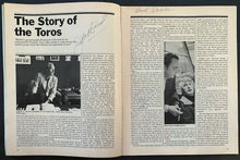 Load image into Gallery viewer, 1973 Toronto Toros 2nd WHA Hockey Game Program + Ticket Autographed Signed v NY