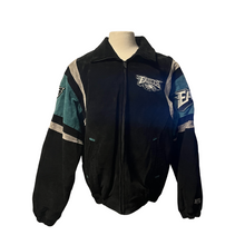 Load image into Gallery viewer, Philadelphia Eagles NFL Football Vintage Leather Jacket G-III Apparel Size M