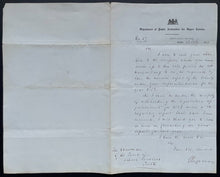 Load image into Gallery viewer, 1853 Egerton Ryerson Hand Written Signed Letter Upper Canada Autographed Vintage