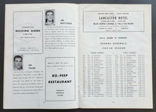 Load image into Gallery viewer, 1965-66 Oshawa Generals Civic Auditorium Hockey Program vs Kitchener Rangers Orr