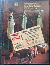 Load image into Gallery viewer, 1979 Thurman Munson Final Game New York Yankees Stadium Program + Parking Ticket
