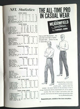 Load image into Gallery viewer, 1962 New York Giants vs Detroit Lions NFL Program Yankee Stadium