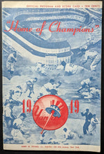 Load image into Gallery viewer, 1949 New York Yankees Season Home Opener Program Casey Stengel Manager Vintage