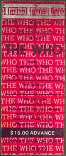 Load image into Gallery viewer, 1982 The Who In Concert Ticket Stub Rich Stadium Orchard Park icert Authentic