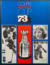 Load image into Gallery viewer, 1973 NHL Stanley Cup Finals Program Montreal Canadiens Forum Chicago Blackhawks