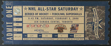 Load image into Gallery viewer, 2000 NHL Hockey All-Star Saturday Unused Full Ticket Heroes + Skills Competition