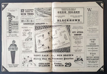 Load image into Gallery viewer, 1940 Chicago Stadium NHL Playoff Program Toronto Maple Leafs vs Blackhawks