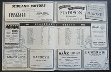 Load image into Gallery viewer, 1947 Chicago Stadium Rare NHL Program Chicago Blackhawks vs Toronto Maple Leafs