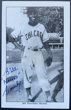 Load image into Gallery viewer, Autographed Bill Fireball Beverly Misprint Postcard Negro Leagues VTG Signed