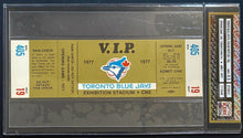 Load image into Gallery viewer, 1977 Toronto Blue Jays Inaugural 1st Game Rare Gold Ticket iCert 9.5 Opening Day