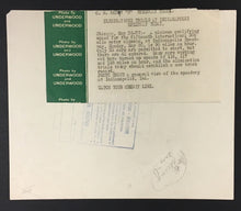 Load image into Gallery viewer, 1920's Indianapolis 500 Press Photo Time Trials At Indy Vintage Racing LOA