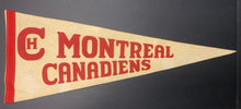 Load image into Gallery viewer, Vintage Montreal Canadiens NHL Hockey Pennant Official Full Size 28"
