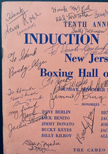 Load image into Gallery viewer, Autographed New Jersey Boxing Hall of Fame 10th Anniversary Program Signed VTG