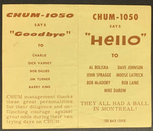 Load image into Gallery viewer, 1963 Chum Radio Survey Chart Toronto The Chiffons Bobby Vinton Skeeter Davis
