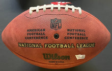 Load image into Gallery viewer, Roger Staubach + Tony Dorsett Autographed Duke Wilson NFL Football Fanatics