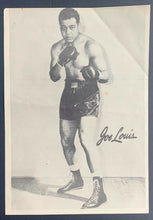 Load image into Gallery viewer, 1940's Joe Louis Vintage Promo Boxing Photo Heavyweight Champion